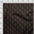 thumbnail image 3 of oneOone Cotton Cambric Brown Fabric Floral Craft Projects Decor Fabric Printed By The Yard 42 Inch Wide, 3 of 5