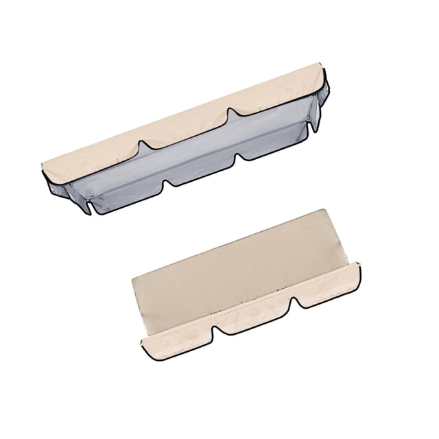 Langgg Trousse d'Auvent Imperméable pour Auvent de Balançoire, Housse de Chaise Balançoire de Jardin Extérieur, Beige