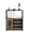 Brown, variant on Twister.CK 5 Tier Wine Bar Cabinet, Bar Cabinet with Detachable Wine Rack and Glass Holder, Storage Space for Kitchen Living Room Bar, Black