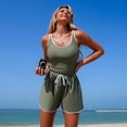 thumbnail image 4 of Women's Sporty Zip Front Rash Guard Color Block Long Sleeve One Piece, UPF 50+ Sun Protection for Surfing and Beach Sports, 4 of 8