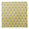 thumbnail image 4 of Bimba Foulard Foulard en Pure Soie Imprimée à Pois Jaunes et Raton Laveur Animal, Bandanas Foulard Tête Cou pour Femmes 40 x 40 Pouces, 4 of 6