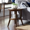 thumbnail image 2 of Liberty Furniture Ventura Boulevard Brun Foncé Table d'Appoint Ronde, 2 of 7