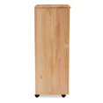 thumbnail image 4 of Riverbay Furniture 8-Drawer Transitional Wood Storage Cart w/ Casters in Natural, 4 of 20