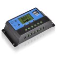 thumbnail image 1 of Contrôleur de Charge Solaire LCD 12/24V 10/20/30A Régulateur Intelligent Minuterie USB, 1 of 9