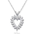 thumbnail image 1 of 1/2Ct Diamond Heart Pendant 14K Gold Necklace, 1 of 1