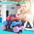 thumbnail image 4 of Dumbbell Rack Stand 3 Tier Dumbbells Hand Weights Sets Holds 30 Pounds, 4 of 9