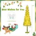 thumbnail image 4 of Costway 6 FT Whimsical Christmas Tree with Bendable Top, 290 Branch Tips, 120 LED Lights, 4 of 10