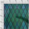thumbnail image 2 of oneOone Silk Tabby Green Fabric Argyle Sewing Craft Projects Fabric Prints By Yard 42 Inch Wide, 2 of 4