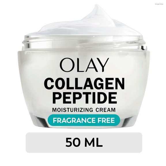 Olay Collagen Peptide Face Moisturizer, Firming Face Cream, Fragrance-Free, Non-Greasy - Hydrating, Anti-Aging, Anti-Wrinkle, Plumping Skin Care 50 mL