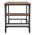 thumbnail image 2 of Bowery Hill Transitional Metal Computer Desk with Casters in Antique Black, 2 of 4