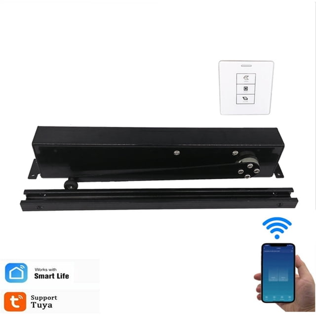 Smart Home Office Electric Automatic Swing Hinged Shutter Opener Actuator Closer 24VDC ,Ultra-Quiet Operation