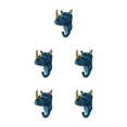 thumbnail image 3 of Wweixi Coat Hooks Easy To Install And Wide Application For Added In Daily Life Retro blue (rhino) 5Set, 3 of 6