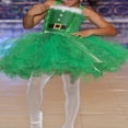 thumbnail image 2 of Sleeveless Bow Tulle Patchwork Slip Dress for Christmas Girls, 2 of 4