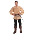 thumbnail image 1 of Beige Medieval Man Adult Costume Shirt One Size Fits Most, 1 of 1