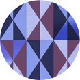 thumbnail image 1 of Ahgly Company Tapis d'Intérieur Lavables en Machine Bleu Ciel Transitionnel, 3' Carré, 1 of 7