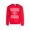 thumbnail image 1 of Mens Merry Christmas Yo Red Ugly Sweater - Large, 1 of 1