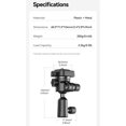 thumbnail image 3 of Ulanzi TH02 Uka Inverted Ball Head with Quick Release System 360° Rotation, 2.5kg Load Capacity, Compact Tripod Head for DSLR, Mirrorless Cameras & Fill Lights, 3 of 22