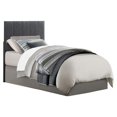 thumbnail image 1 of Lexicon Potrero Twin Upholstered Panel Headboard in Gray, 1 of 4
