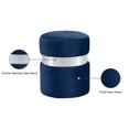 thumbnail image 3 of Meridian Furniture Hailey Contemporary Velvet Ottoman/Stool in Navy, 3 of 8