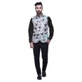 thumbnail image 4 of Atasi Veste Décontractée pour Hommes Imprimée Veste de Mariage Indienne Blazer Mandarin-Moyen, 4 of 6