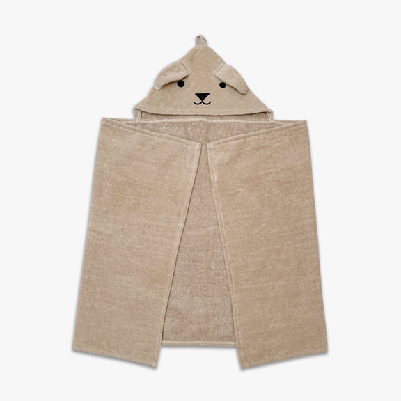 Mainstays Kids Hooded Towel, Soft & Durable, 100% Cotton, Puppy