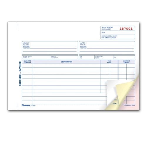 Invoice book