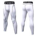 thumbnail image 2 of Pantalon de Compression pour Hommes Quatre Saisons Simple Exercice Ajusté Entraînement Physique Course Extensible Basketball Base Entraînement Pantalon D\'entraînement Physique Pantalon, 2 of 5