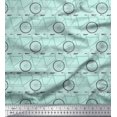 thumbnail image 1 of Soimoi Poly Georgette Fabric Bicycle Transport Printed Fabric 1 Yard 42 Inch Wide, 1 of 2