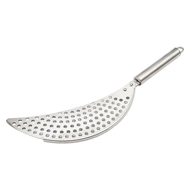 Rbaofujie Kitchen Gadgets Stainless Steel Water Filter Vegetablemoon Shaped Pot Side Filter Slag Separator Filter Baffleplate Two Options Kitchen Gadgets