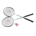 thumbnail image 1 of Badminton Rackets Set, Aluminum Alloy Lightweight Comfortable Grip Badminton Set Adult Primary Professional Badminton Racket for Outdoor Indoor Sports, 1 of 9