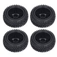 thumbnail image 4 of RC Tires Set, Plastic Wheel Rims Rubber Tires Flexible High Abrasion Resistance 12mm Hex 4PCS Better Grip  For Replacement, 4 of 8
