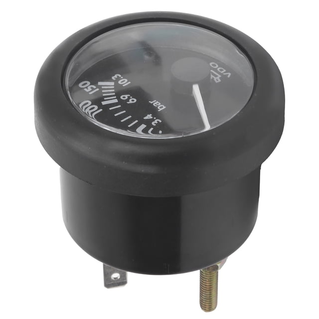 Car Motor Pressure Meter, Corrosion Proof Oil Pressure Gauge Low Power Consumption For Engineer For Agricultural Machinery DC24V