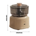 thumbnail image 3 of Birdeem Electric Garlic Chopper Portable Mini Food Processor Wireless Vegetable Masher with Usb Charging Garlic Masher Mincer for Onions Meat Spices, 3 of 9