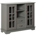 thumbnail image 1 of HOMCOM Buffet Cabinet with Drawers, Cupboard, Shelves, Kitchen Sideboard, 1 of 10