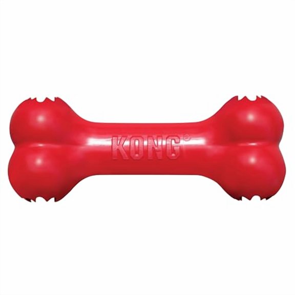 KONG Os à Mâcher pour Chien en Caoutchouc Naturel Durable avec Distributeur de Friandises, Grand