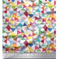 thumbnail image 1 of Soimoi Cotton Duck Fabric Triangle Geometric Print Fabric by The Yard 56 Inch Wide, 1 of 3