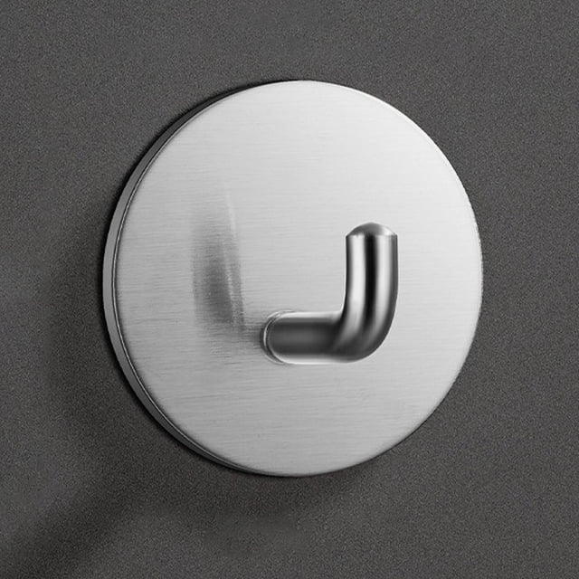 Hooks 4pc Stainless Steel 304 Circular Hooks for Kitchen Bathroom Shower Room Strong Hold Easy Install Reusable Mounts