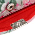 thumbnail image 3 of Support de Boitier de Rouge à Lèvres Double Motif Fleur en PU de Fermeture à Pink, 3 of 6