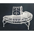 thumbnail image 3 of WHITE SEMI-CIRCLE TREE-WRAP BENCH, 3 of 4
