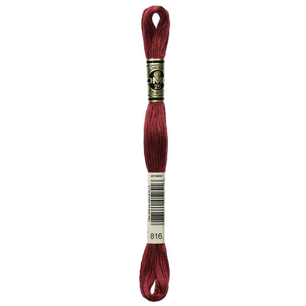 DMC coton 6 brins fil à broder, 8 m (8.7 yd), rouge