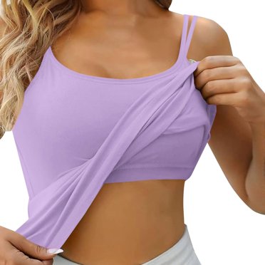 Soutien-Gorge Léger Sans Couture pour Femmes avec Coussinets Intégrés, Débardeur Intérieur Sans Dos et sous-Vêtements