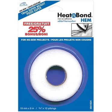 HEATNBOND Hem Fuser Tape, Heavy Weight, 19 mm (0.75 in) × 9 m (3/4" × 10 yd), 19 mm (0.75 in), 9.1 m (9.95 yd)