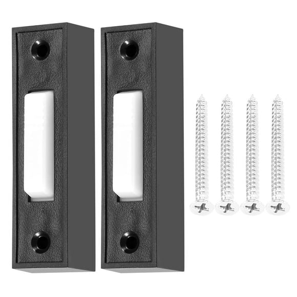 2Pcs Universal Garage Door Opener Switch 41A4166 Lighted Wall Mounted Push Button Black with White Center