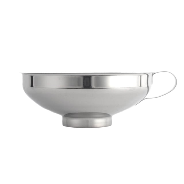 Stainless Steel Wide Mouth Funnel Thickened Large Diameter Funnel Home Functional Filling Wine Leakage