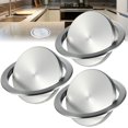 thumbnail image 2 of Trash Chutes, 3pcs Embedded Countertop Trash Chute Lids, Countertop Built-In Trash Grommets Round Covers, Stainless Steel Swing Flap Trash Bin Lids for Kitchen Bathroom Countertop Office Desk, 2 of 7