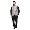 thumbnail image 4 of Atasi Floral Printed Wedding Jackets For Men Nehru Jacket Waist Coat For Festive Season-Small, 4 of 6