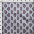 thumbnail image 3 of oneOone Polyester Lycra Fabric Paisley Block Printed Fabric 1 Yard 56 Inch Wide, 3 of 4