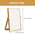 thumbnail image 2 of MasteelfCA Creative Makeup Mirror Creative Wood Table Mirror Bedroom Mirror Light Yellow, 2 of 7