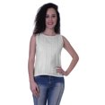thumbnail image 1 of Moomaya Haut Sans Manches Uni pour Femmes Blouse en Schiffli Tunique Décontractée d'Été, 1 of 6