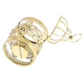 thumbnail image 1 of thinsony Electroplated Metal Birdcage Shape Tea Light Candle Holder E-Gold, 1 of 8